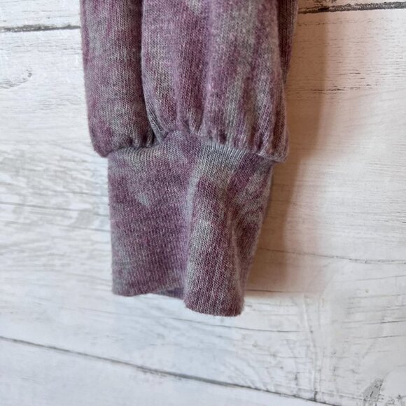 EleVen by Venus Williams Top Womens Size Small Purple and Gray Marbled Cropped - Picture 7 of 15